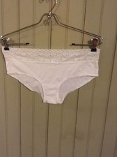 Vintage white cotton panties size 8