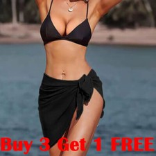 Women Chiffon Mesh Bikini Cover Up Sarong Skirt Beach Swimming Pool Wrap Dress