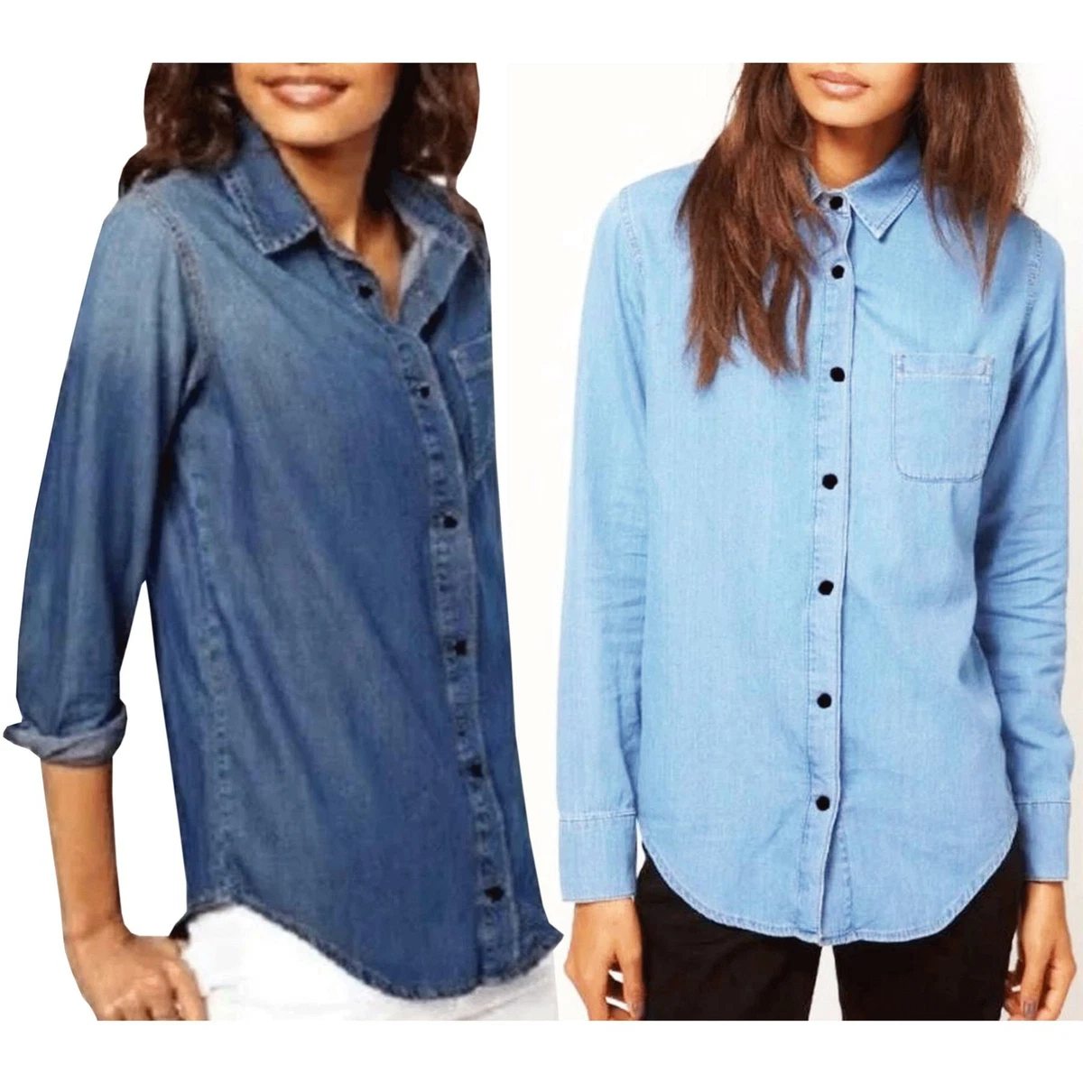 Ladies jeans cheap shirt