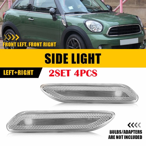 2-20X Turn Signal Side Marker Lights For Cooper R60 R61 11-16 Smoked/Clear/Amber - Picture 44 of 54