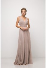 For you dress, UT261 metallic knit A gown