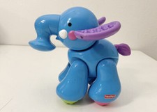 Fisher-Price Amazing Animals Click Joint Jungle Zoo Elephant Blue Colors Shapes