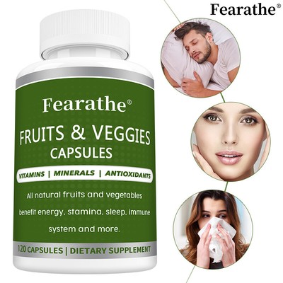 Fruits & Veggies Capsules - Supports Healthy Energy And Endurance,Boost Immunity