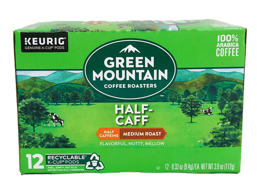 Half Caff Coffee Keurig Hot K Cup Cups 