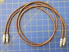 Vintage Pair of 40" / 1M van den Hul M.C. D300 MkII Audiophile RCA Cables