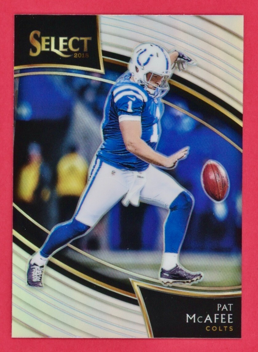 Pat McAfee Silver Prizm 2018 Panini Select Field Level #242 Colts