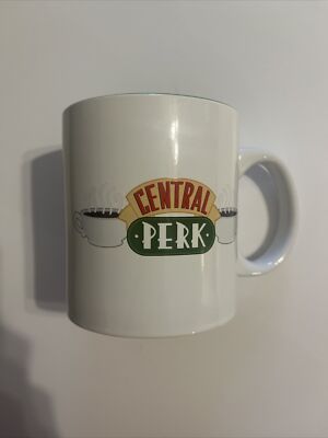 Friends TV Show Central Perk Logo Coffee Tea Cup Mug White/Green 20oz