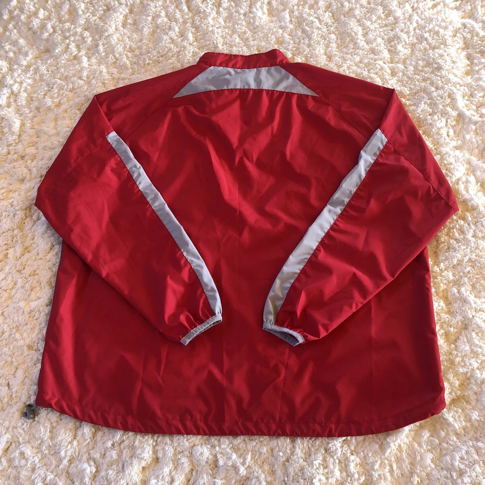 Cortavientos Cincinnati Bearcats Rojo Gris 1/4 Cremallera Para Hombre Talla XXL Rawlings Foto 2 de 4