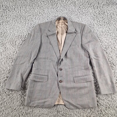Magee Blazer Mens Medium 40 Pure Wool Houndstooth Multicolour Jacket Olympic T2