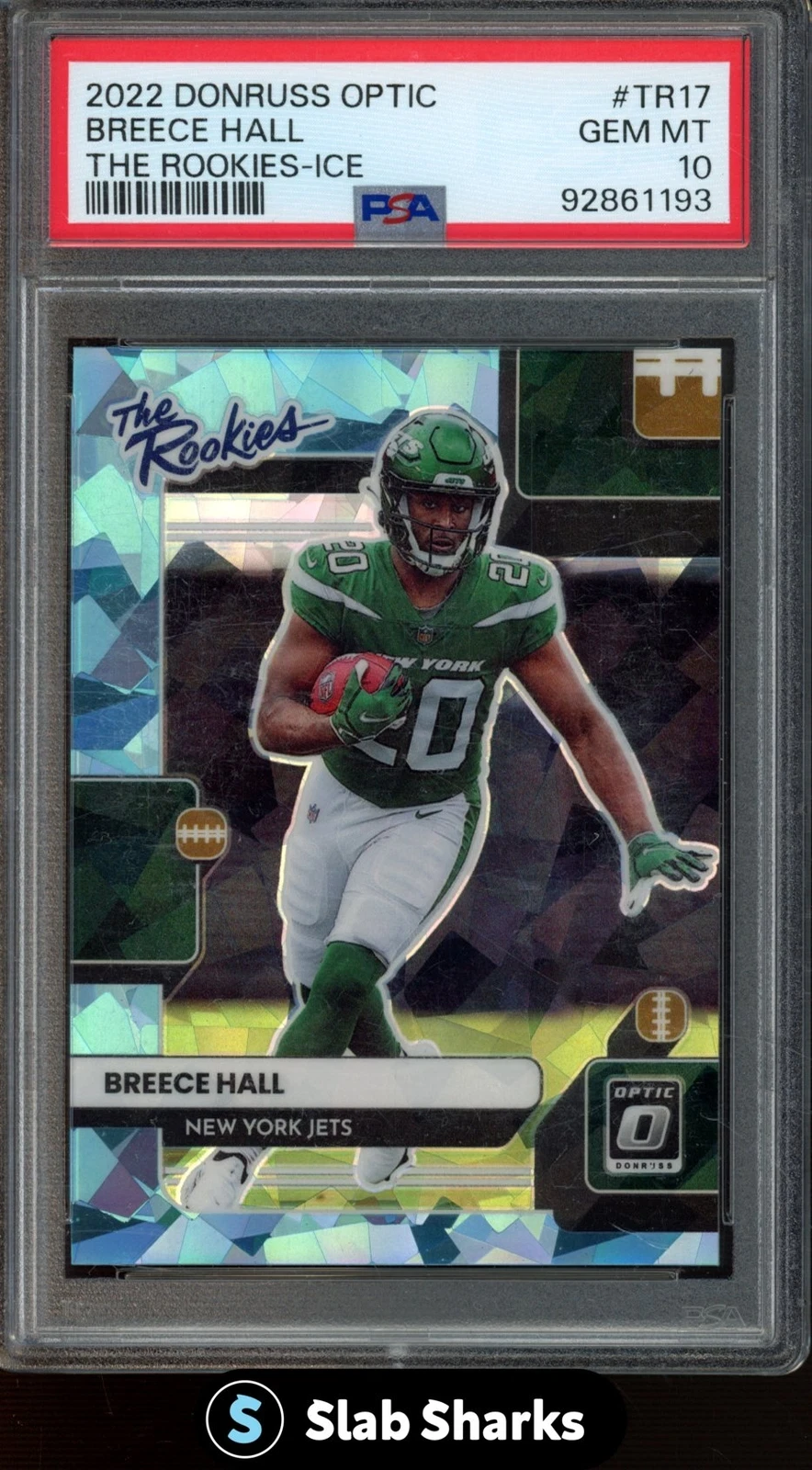 Breece Hall Panini Donruss Optic the Rookies #TR17 Ice
