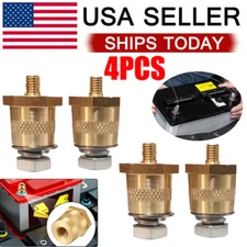 4PC Battery Pole Adapter Terminal Connector Fittings M6 M8 Thread Post Adapters#