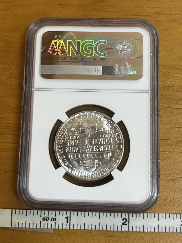 1951 50C Booker T Washington MS64 NGC - Image 3 of 4