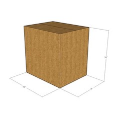 10 10x8x10 Kraft Brown Corrugated Shipping Boxes 32 ECT Single-Wall New