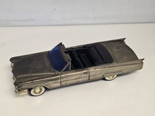 Vintage 1960s Cadillac Convertible Toy Car Gold Battery Operated Radio Hong Kong