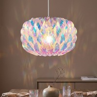 HäNgeleuchte Pendelleuchte Esszimmerlampe HöHenverstellbar Chrom Metall Ø 35 Cm