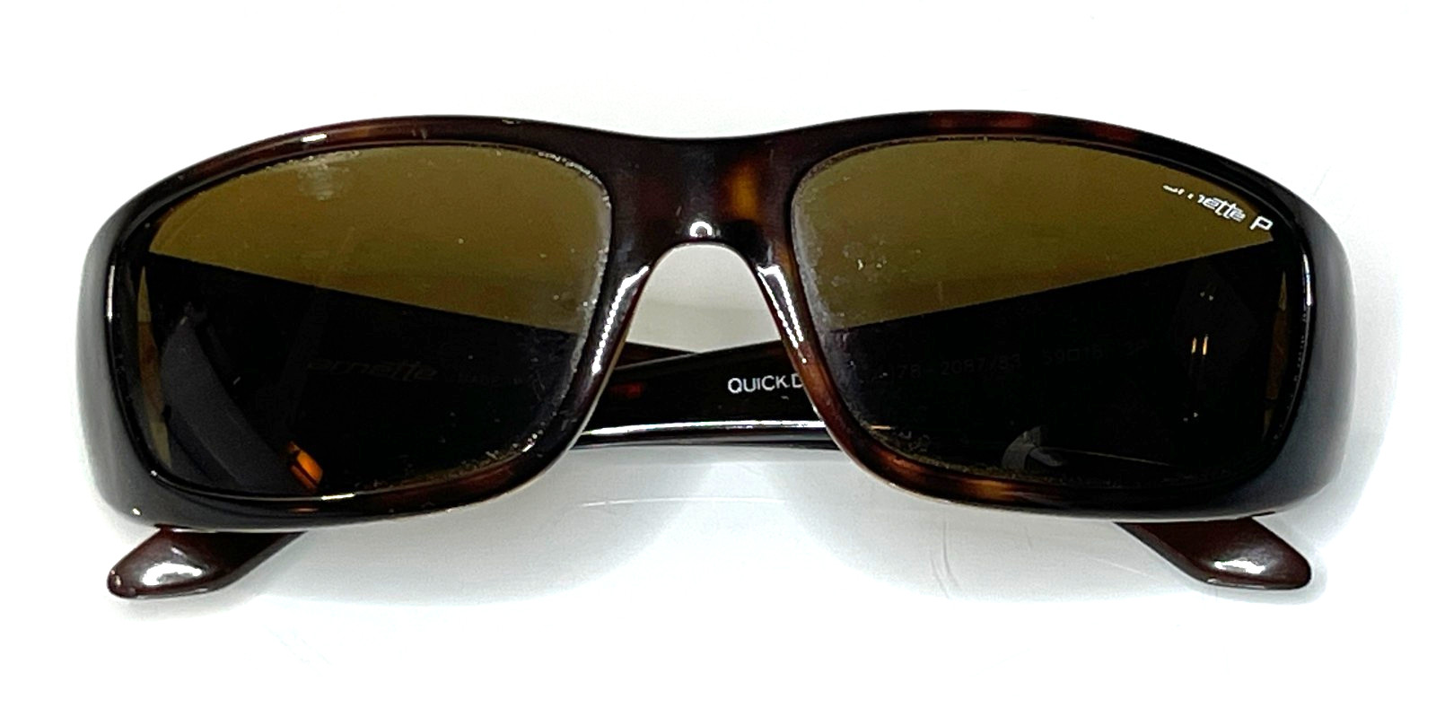 Vtg Tortoise Shell Arnette Quick Draw Sunglasses … - image 10