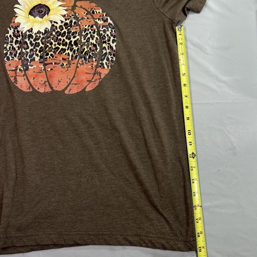 Bella Canvas Pumpkin Sunflower XL Brown Short Sleeve Womens - Picture 4 of 6