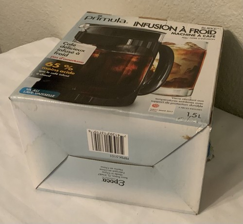 Primula Cold Brew Coffee Maker 1.6Qt / 1.5 Litre PBPBK-5101 - Picture 2 of 6