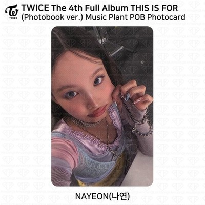 TWICE 4th Full Album THIS IS FOR MusicPlant POB Photocard Benefit