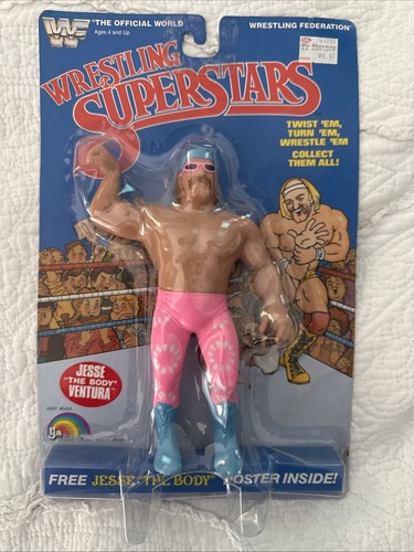 WWE WWF LJN Jesse The Body Ventura MOC- Good Condi...