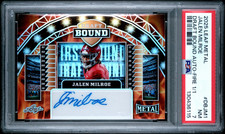 Jalen Milroe 2025 Leaf Metal Draft Bound Auto FIRE Autograph DBJM1 PSA 7 1/1