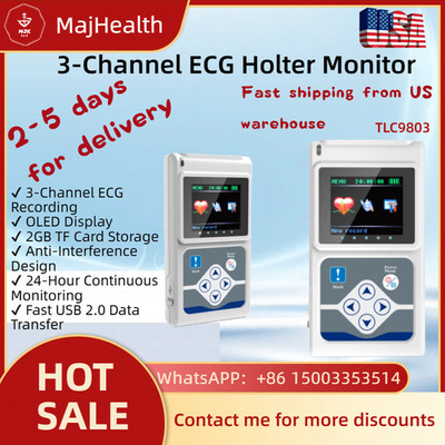 3-Channel Holter Monitor for 24-Hour ECG Heart Monitoring - Doctor ...