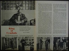 Avedia ZILDJIAN King of CYMBALS 1954 History Pictorial