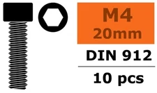 GForce - 4x20mm 10pcs steel socket head screws