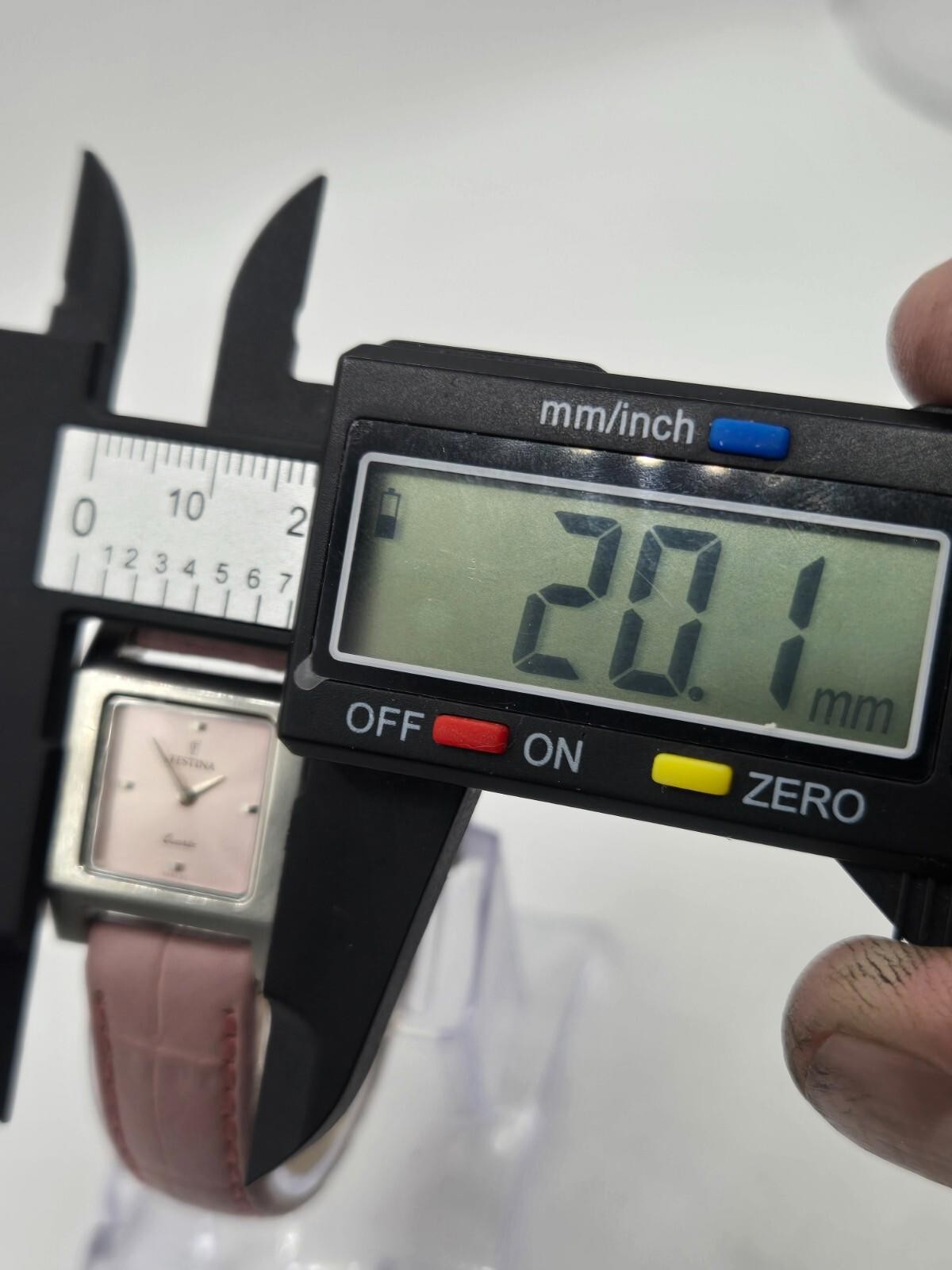 Festina Pink Ladies' Stainless Steel Silver Leather Watch