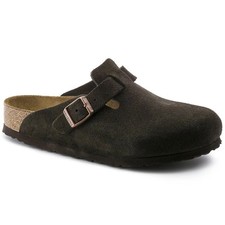 Birkenstock Boston Soft Footbed Suede Leather Mocha - NEW
