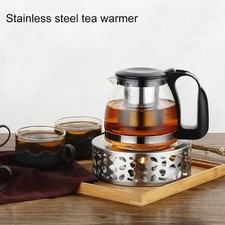 Teiera Colino Rimovibile Teiera In Vetro 1.5L Con Colino Acciaio - Per Tè, Tisane, Caffè, Resistente Al Calore Facile Da Pulire Lavastoviglie