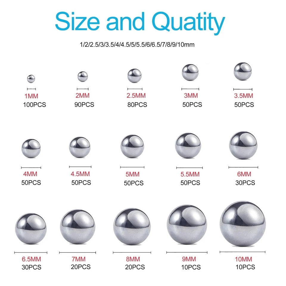 304 bolas de rolamento de aço inoxidável - 690 peças para vida útil prolongada do equipamento - Imagem 4 de 4