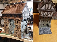 BIG Ulvheim Bridgehouse for 28mm, Terrain, Fantasy Tabletop, D&D, scenery