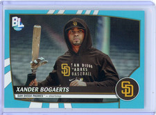2023 Topps Big League Xander Bogaerts San Diego Padres Rare Blue Foil Parallel