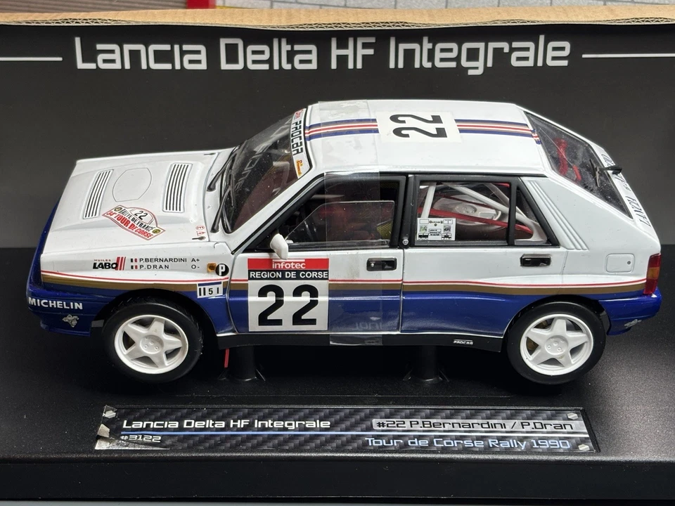 1:18 *BOXED* SUN STAR 1990 LANCIA DELTA HF INTEGRALE Tour De Corse RALLY WRC #22 - Image 2 of 4