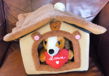 Washable Dog House with Removable Pet Bed for Very Small Dogs Includes Toy Dog