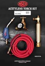 ACETYLENE SUPPLY CO AKJ4SSL ACETYLENE TORCH KIT #3 TIP SELF LIGHTING WELDING