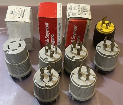 Lot x10 - Pass & Seymour - Arrow Hart - Male & Female Locking Connectors All New