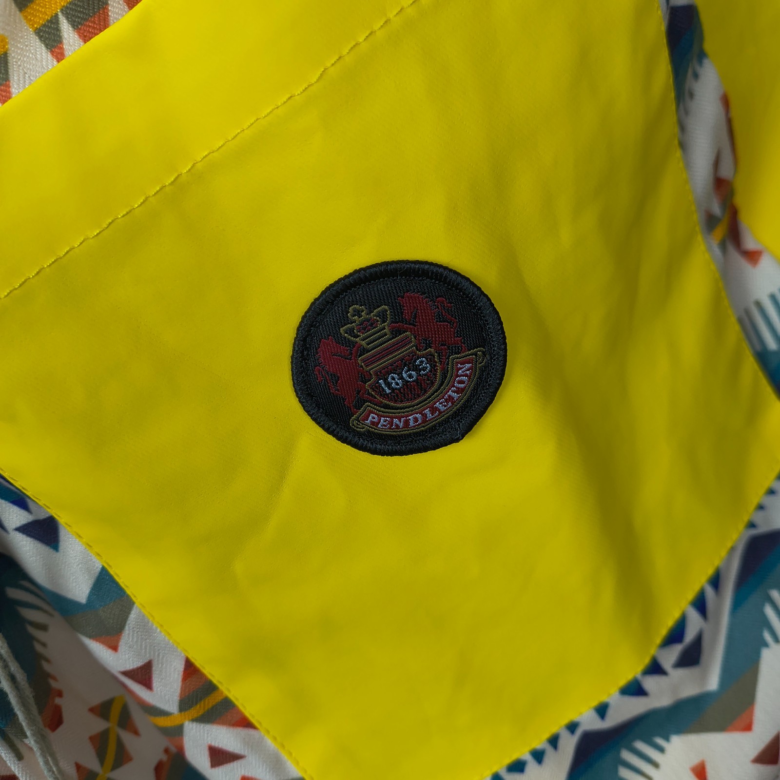 Pendleton Rain Jacket Womens Large Yellow Sonoma … - image 9