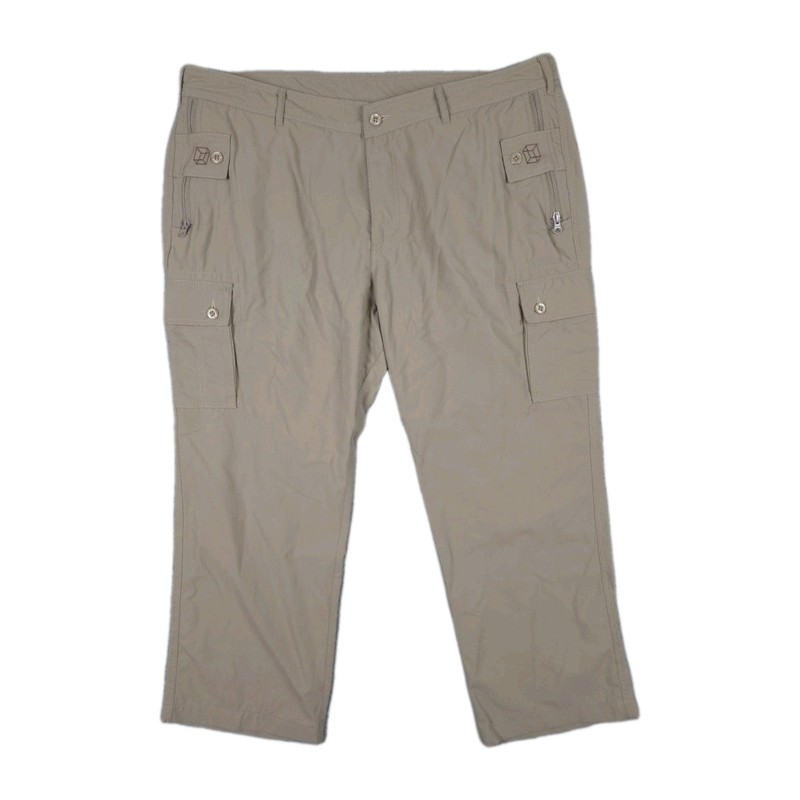 Clothing Arts P Cubed Pick Pocket Proof Cargo Travel Pants Mens Size 40x28 Khaki