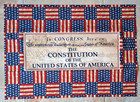 Unfinished Quilt Top - "Constitution of USA" ~ 21" x 29.5" ~ Please Read — photo 1