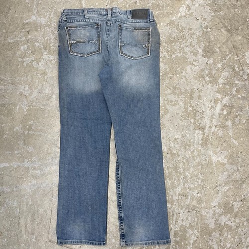 Ariat Jeans 38x34 Blue Pants M2 Relaxed Boot Cut Distressed Grunge Western Denim - Picture 18 of 20