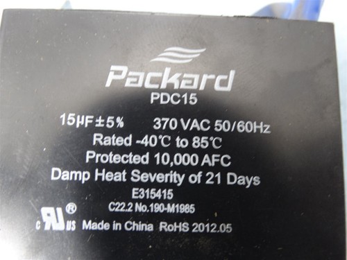 PACKARD PDC15 CAPACITOR - Picture 2 of 2