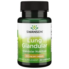 Swanson Raw Lung Glandular 250 mg 60 Capsules