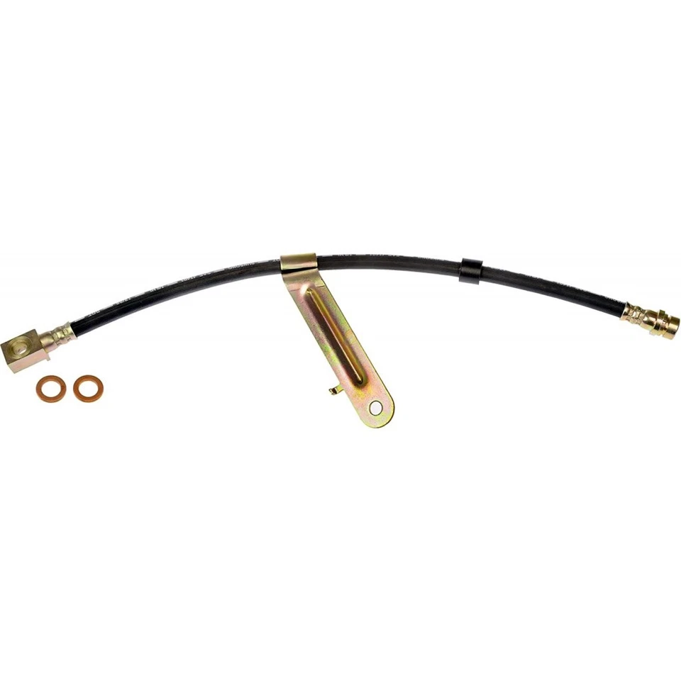 For Mazda Tribute 2005 2006 Brake Hose | Black EPDM-Rubber Stamped Steel Bracket - Image 2 of 4