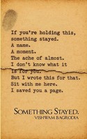 Vishwam Bagrodia | Something Stayed. | Taschenbuch | Englisch (2025)