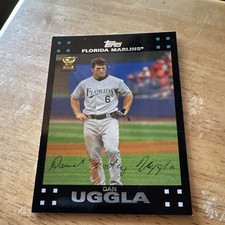 Topps 2007 Topps Baseball Dan Uggla Florida Marlins Rookie Card #65. rookie card picture