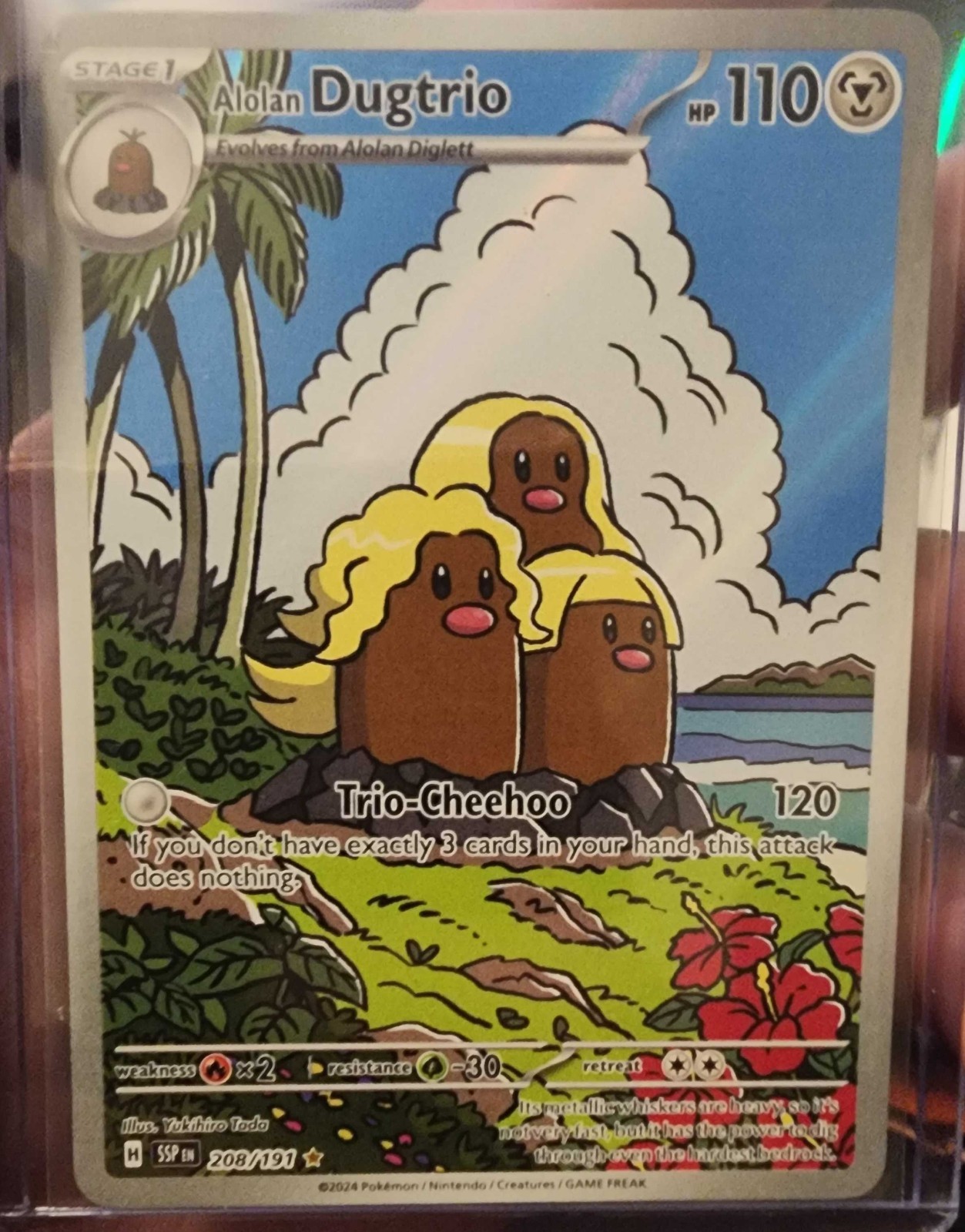 Alolan Dugtrio 208/191 Sv08: Surging Sparks Holo - Pokemon TCG NM