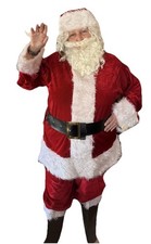 Santa Claus Suit 2XL Coat Hat Beard Wig Pants Belt Boot Sleeve Read