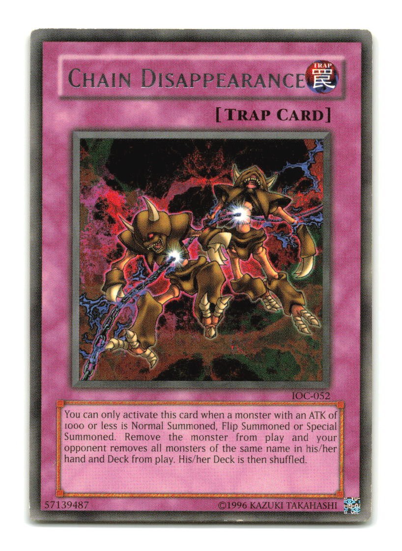 Chain Disappearance - IOC-052 Rare - YuGiOh-LP